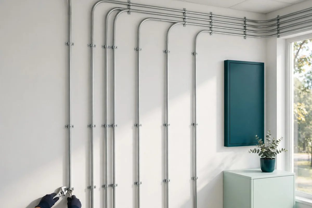 Neat conduit runs
