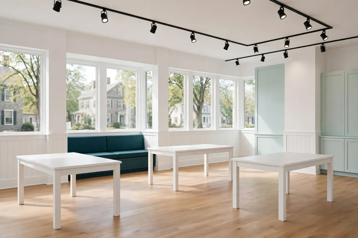 A bright retail space