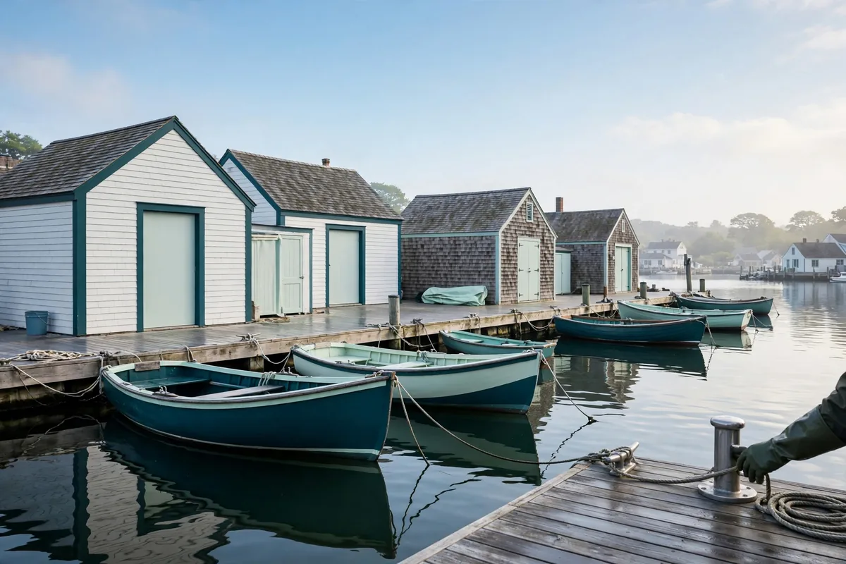 A harbour at morning