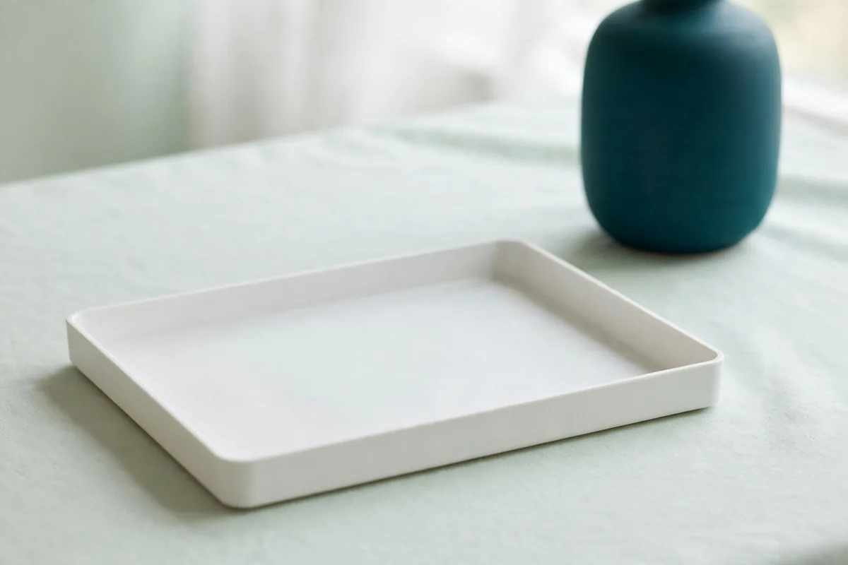 An empty tray