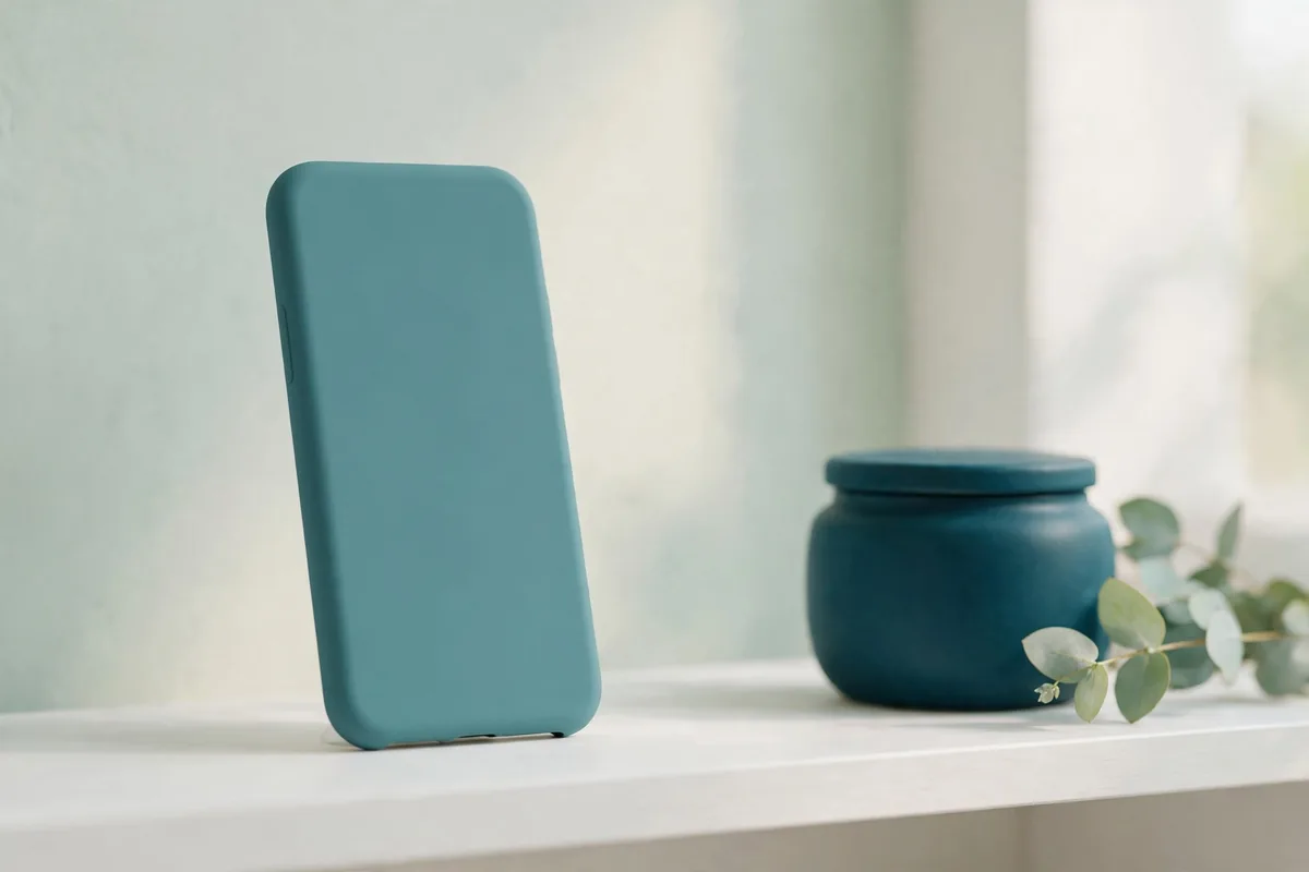 A phone in a case