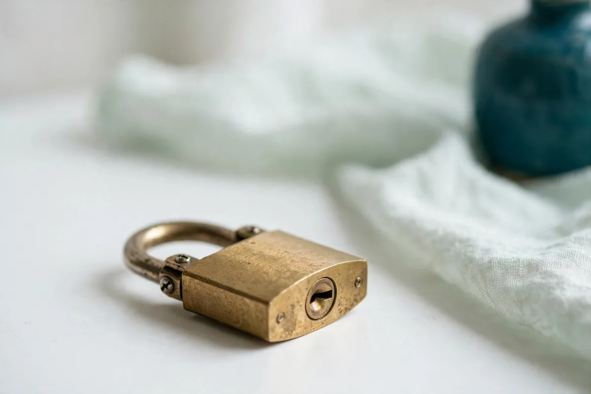 A padlock